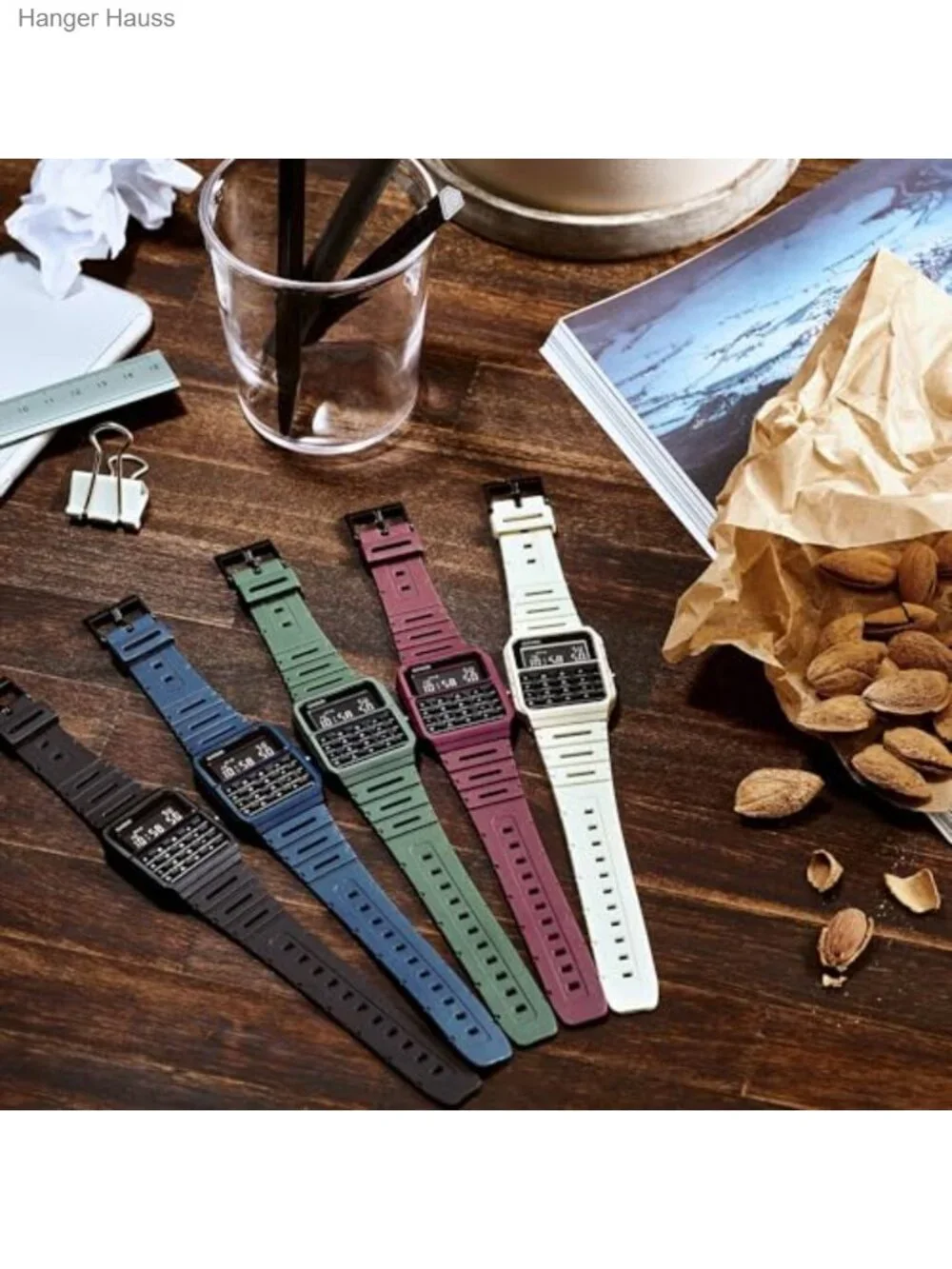Casio Vintage Digital Calculator Watch Blue Resin Men's Quartz